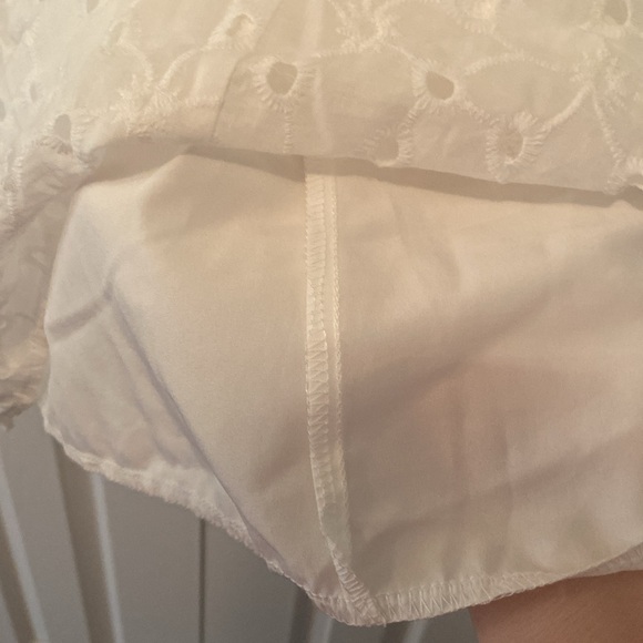 Floral Embroidered Eyelet Off/On Shoulder Dress - Picture 5 of 7